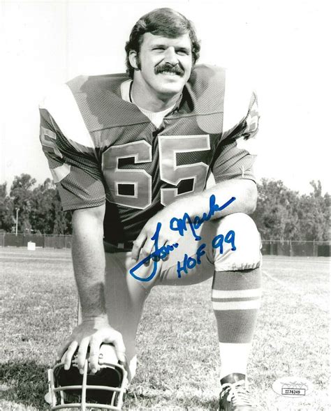 Tom Mack Signed Los Angeles Rams 8x10 Photo Autographed W Hof