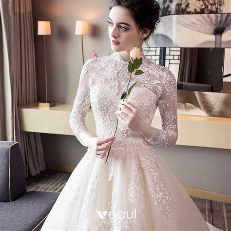 A dress for every special occasion. Chinese style Ivory Wedding Dresses 2018 Ball Gown High ...