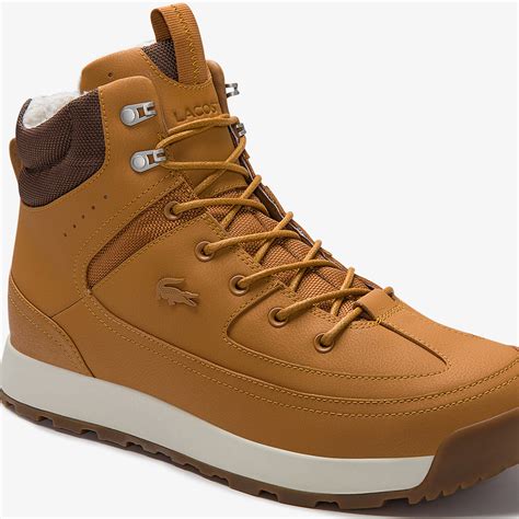 Mens Urban Breaker Leather And Textile Hiking Boots Lacoste