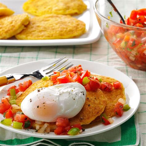 A person with cerebral palsy needs special treatment through their lifespan. Corn Cakes with Poached Eggs Recipe | Taste of Home