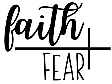 Faith Over Fear Svg Instant Download Cut File Silhouette Etsy