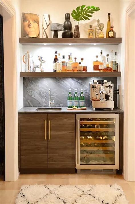 Elegant Mini Bar Design Ideas That You Can Try On Home Coodecor Home Bar Counter Home