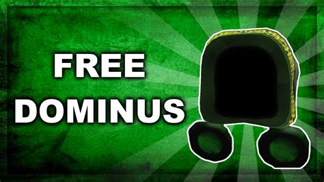How To Make Your Own Dominus For Free Roblox Dominus Emerald Youtube