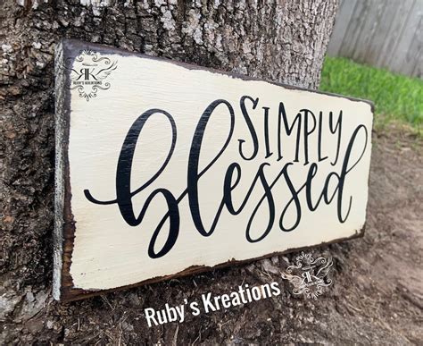 Simply Blessed Sign Wreath Sign Farmhouse Sign Everyday Etsy