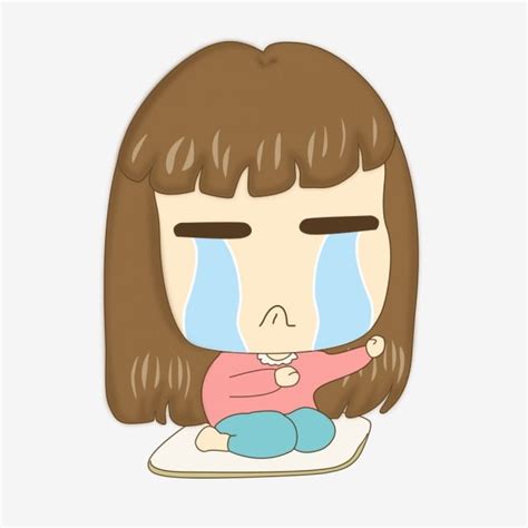 Crying Hd Transparent Crying Hand Painted Characters Crying Clipart