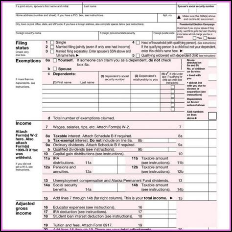 Tax Forms 1040a Form Resume Examples No9b3xry4d