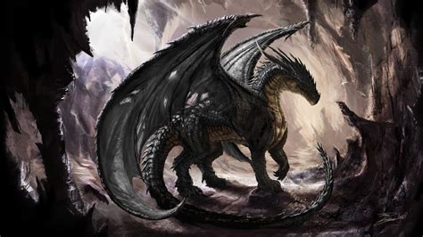 🥇 Paintings Caves Dragons Fantasy Art Artwork Wallpaper 125251