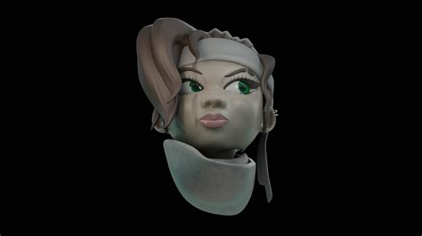 Stylized Girl Face 3d Turbosquid 1760588