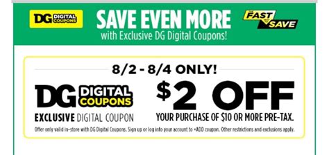 Dollar General 200 Off 10 Purchase Digital Coupon My Momma Taught Me