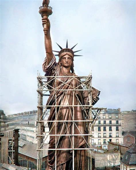 The Statue Of Liberty Before It Was Transported To America France