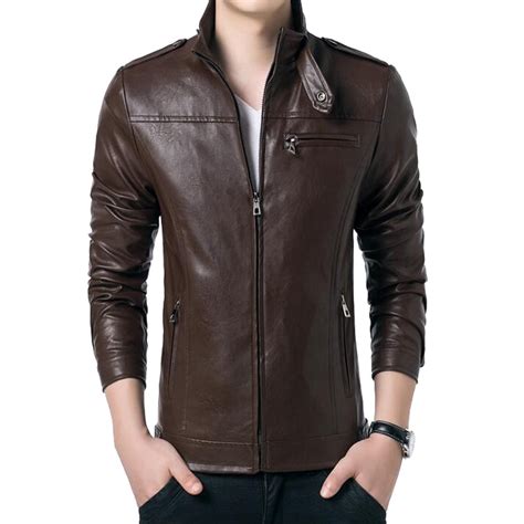 Buy Hot Sale Autumn Winter Mens Leather Jackets And