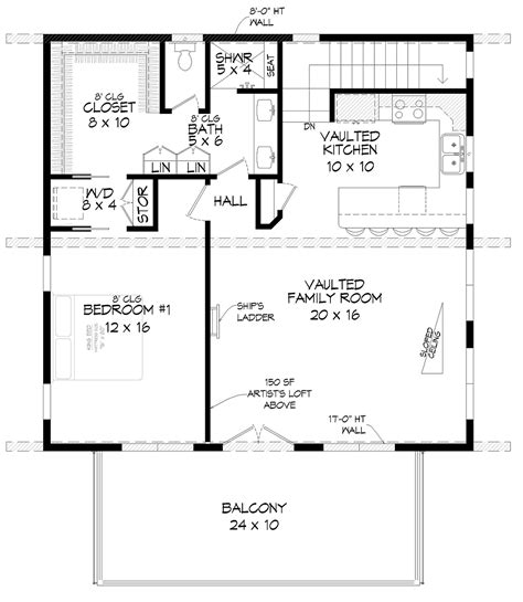 24x24 Garage Apartment Floor Plans Home Design Ideas