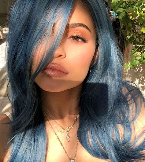 Kylie Jenner Blue Wig Hair Color Haircolor Bluehair Kylie Jenner Hair Kylie Hair Kylie