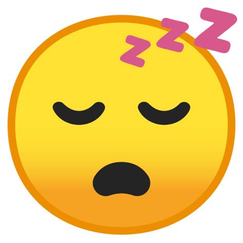 Dormire La Faccia Icona In Noto Emoji Smileys