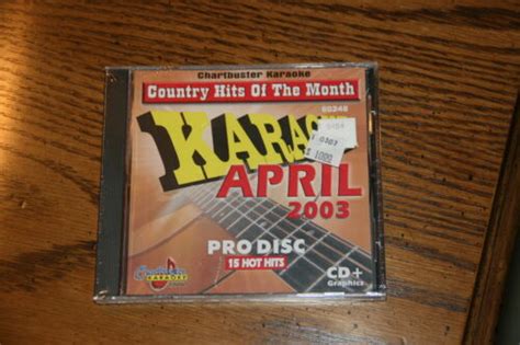 karaoke cdg country hits september 2003 chartbuster 60313 unopened ebay