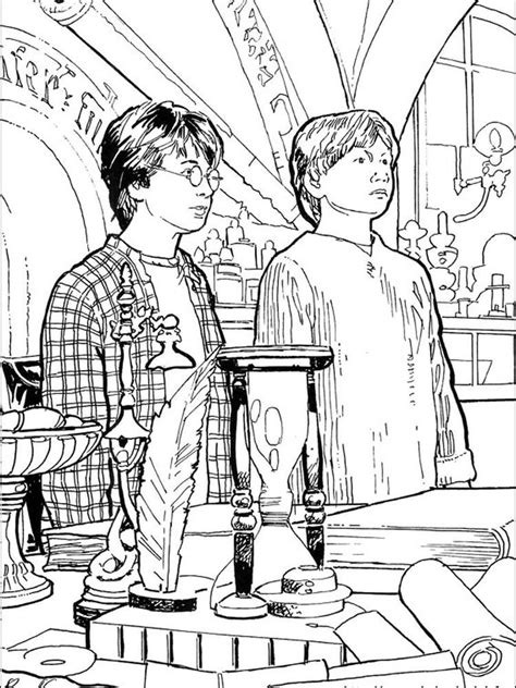 20 adventurous harry potter coloring pages your toddler will love to do. Printable Harry Potter Chibi Coloring Pages - Bowstomatch