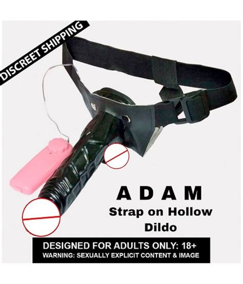 Black Strap On Hollow Female Dildo Sex Toy Strapon Dildo With Vibration