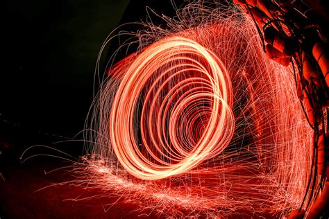 Its The Red Wool Steel Wool Vortex On Fire Michael Mikkelson