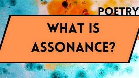 What Is Assonance Poetry Literary Devices YouTube