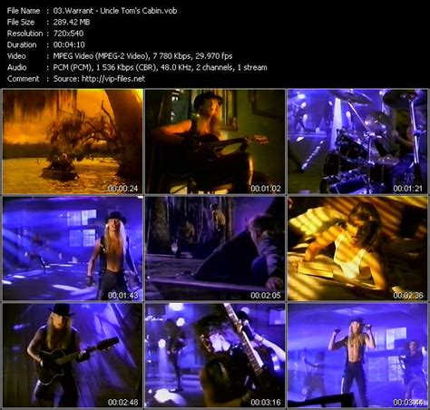 Warrant Uncle Toms Cabin Download Music Video Clip From Vob