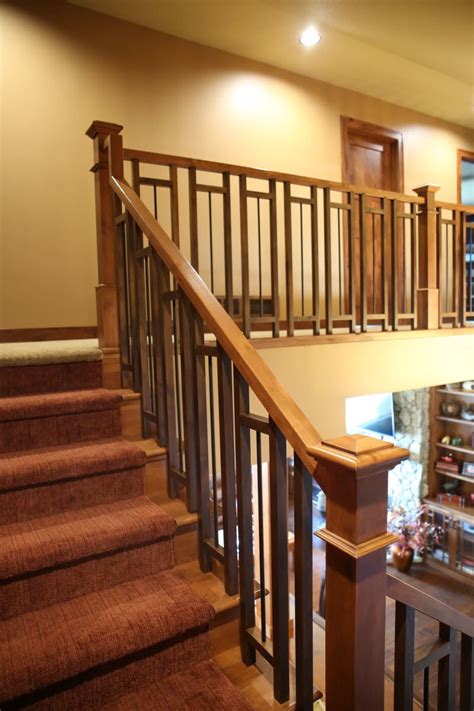 Stair Systems Craftsman Style Stair Case With A Mix Of Wood And