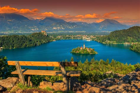 View Of Lake Bled From The Bench