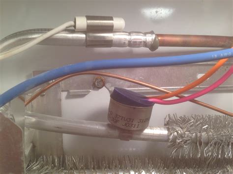 You can then remove it by hand using a plastic scraper after about 30 minutes. Does this defrost thermostat(?) look busted to yall ...