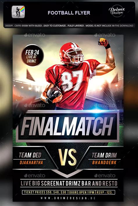 63+ Football Flyer Templates - Free PSD EPS PNG Ai PDF Downloads