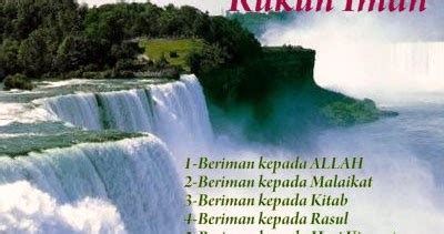 Rukun iman ada 6 perkara sesuai yang telah disebutkan diatas. Mualaf Kinabalu: Rukun Iman
