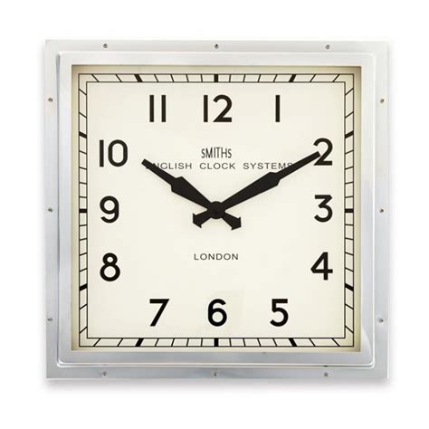 Bright Chrome Contemporary Wall Clock Black Country Metalworks