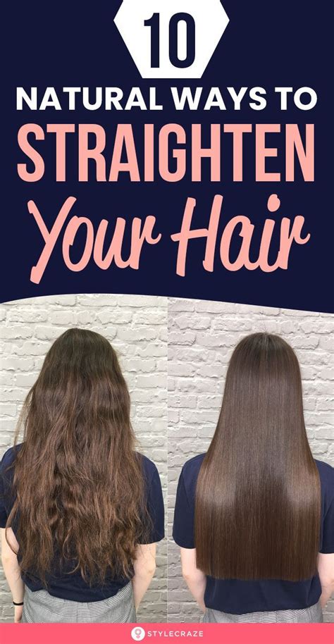 10 natural ways to straighten your hair