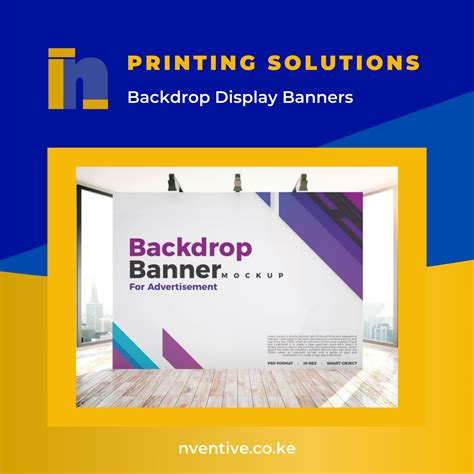 Backdrop Display Banners Print Nventive Communication