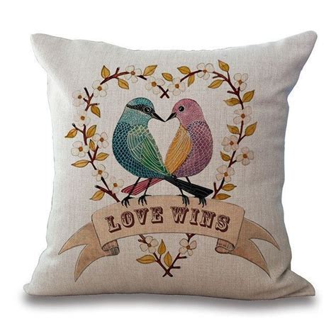 Cute Cartoon Pillow Cases Decorative Pillow Cases Bird Pillow Pillows