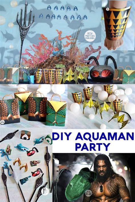 diy aquaman party superhero birthday party aquaman luau birthday party