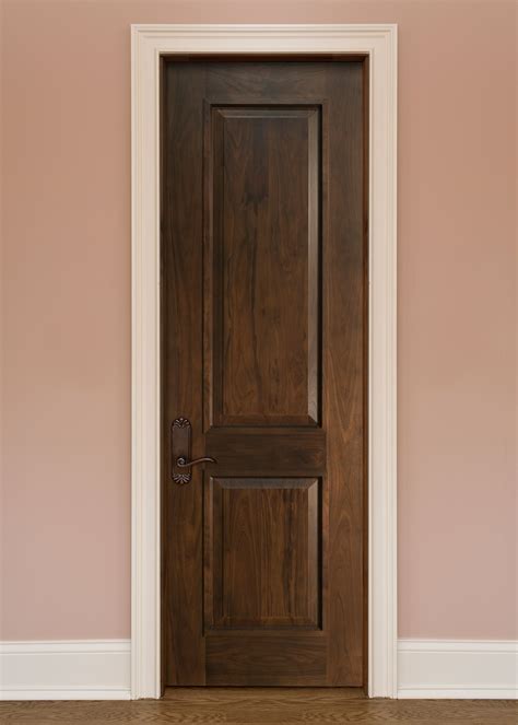 Interior Door Custom Single Solid Wood With Dark