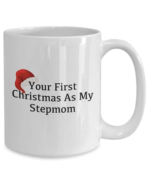 Your First Christmas As My Stepmom Coffee Cup Novelty Funny Etsy