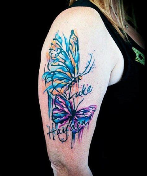Butterfly tattoos with as simple butterfly tattoos are very simple, nowadays people go for a butterfly tattoos surrounded by their names. 157 Beautiful Butterfly Tattoo Designs For Everyone Who ...