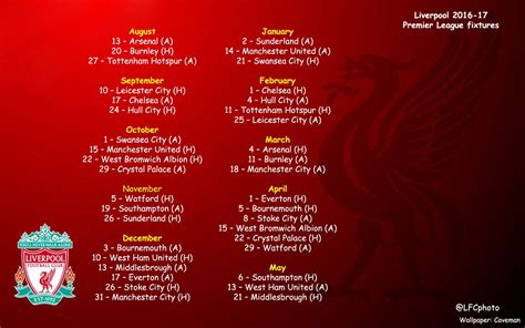 All matches cup matches league matches. LFC Photo on Twitter: "Liverpool's 2016/17 Premier League ...