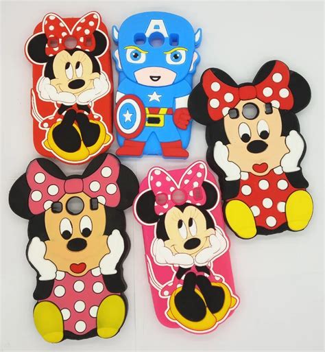 Hot 3d Cartoon Lovely Minnie Mouse Sulley Soft Rubber Cover Silicone Case For Samsung Ace 4
