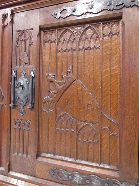 Gothic cabinet craft's main competitors include madame coco, lyreco benelux, cardi's furniture superstores and vordingborg kokkenet. An Exceptional Antique Carved Oak Gothic Medieval Solid ...