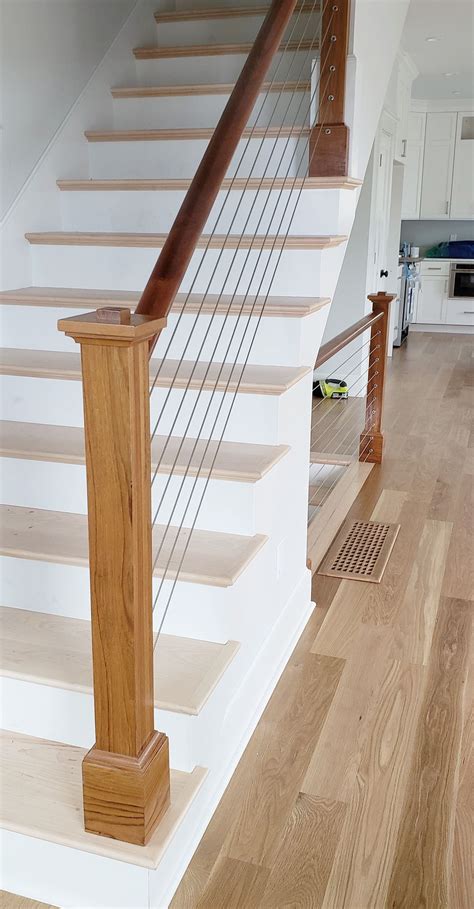 Cable Wire Staircase Cable Wire Railings Wood And Metal Staircase