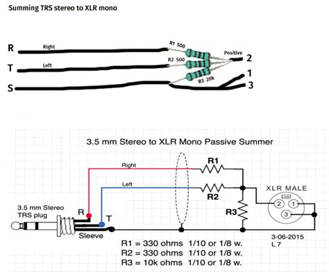 Stereo 35 To Male Xlr Wiring Diagram