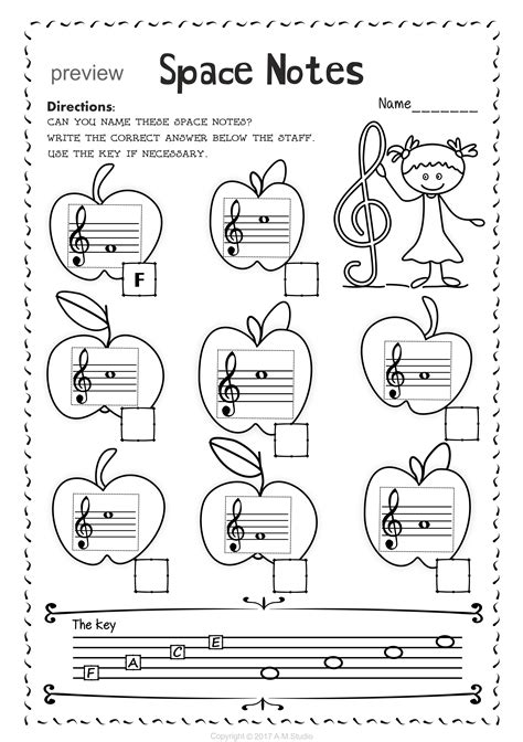 Music Staff Worksheets Bundle Back To School Themed Music Theory