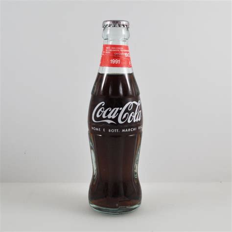 Ihr dickes glas ließ den inhalt voluminöser erscheinen als er ist. Coca Cola Coke Flasche - alt - 1991 - voll - 19cl ...