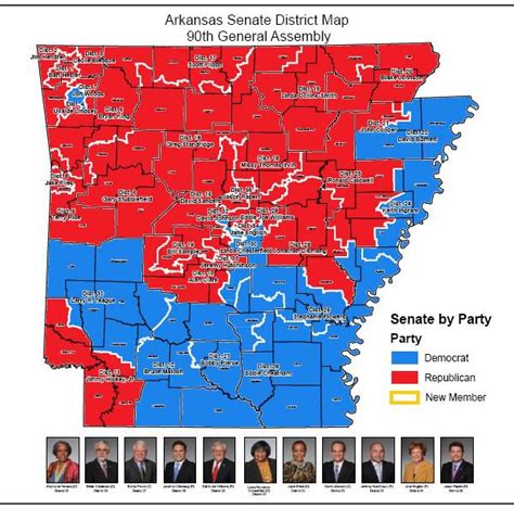 Senate District Maps Th General Assembly Arkansas Gis Office