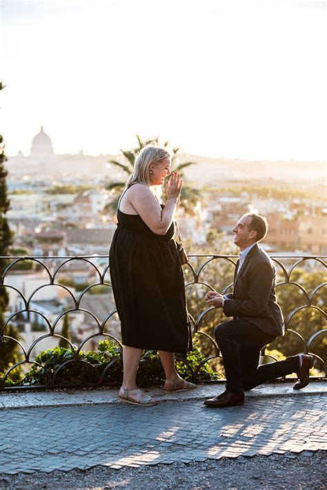 Surprise Marriage Proposal In Rome On The Terrazza Belvedere With Ashley And Jamie