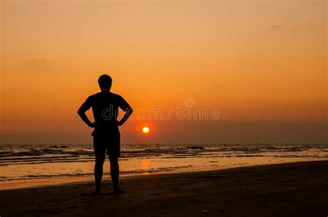 345 Man Silhouette Stand Alone Beach Stock Photos Free And Royalty Free