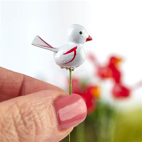 Dollhouse Miniature Wood Toy Birds Fairy Garden Supplies Craft Supplies