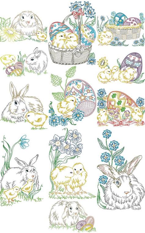 Maybe you would like to learn more about one of these? Easter Portraits Collection | Machine Embroidery Designs ...