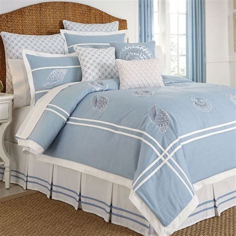 Shop over 1,300 top blue comforter sets and earn cash back all in one place. Cape May Sky Blue Coastal Comforter Bedding by Croscill ...